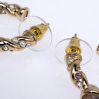 Chanel Earrings B Collection Gold Rhinestone Pearl Style Coco — view 7