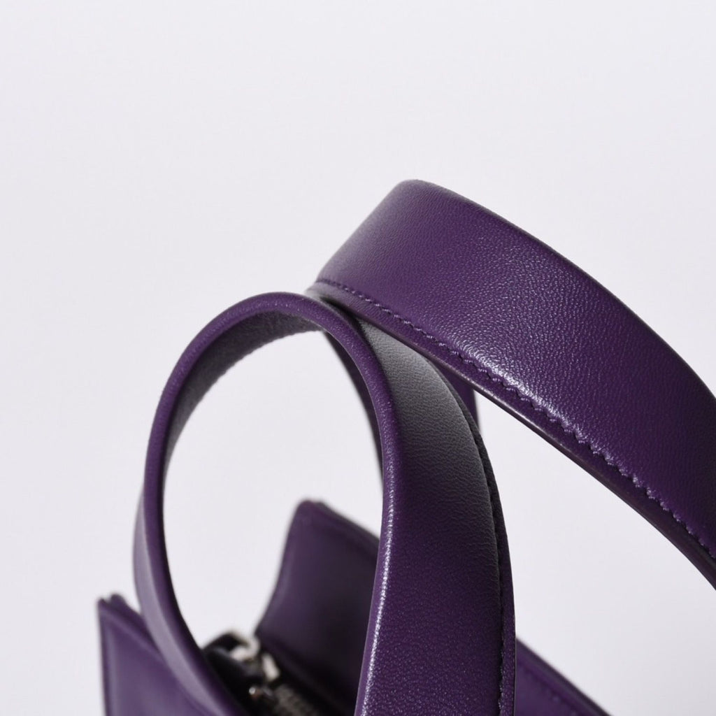 Prada 2-Way Bag Triangle Logo Nappa Leather Purple Raf Simons — view 6