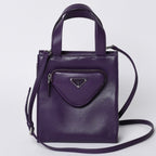 Prada 2-Way Bag Triangle Logo Nappa Leather Purple Raf Simons — view 2