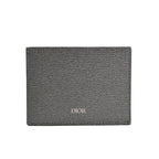 Dior Card Case Card Holders Gray
