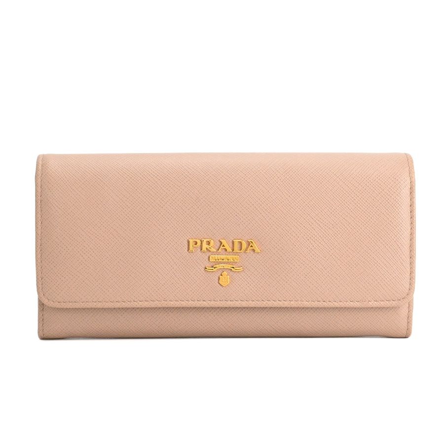Prada Wallet Flap Wallets Beige