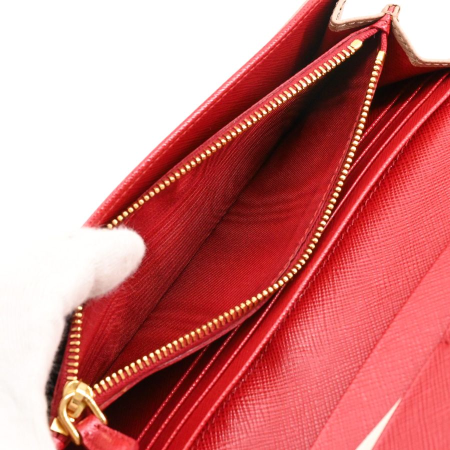 Prada Wallet Flap Wallets Beige — view 6