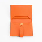 Hermes Card Case Card Holders Orange — view 4
