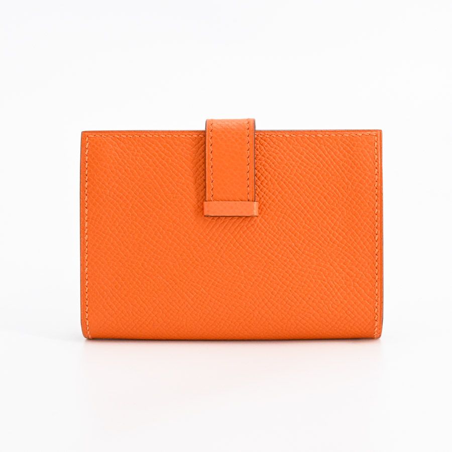 Hermes Card Case Card Holders Orange — view 3