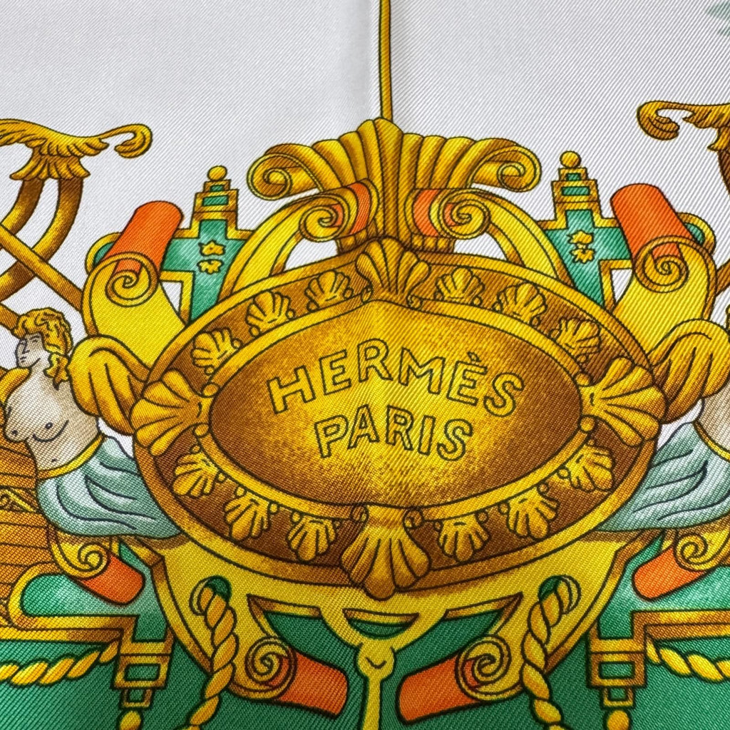 Hermes Carre 90 Voiles de Lumiere Sailing Ship of Light Scarf — view 4