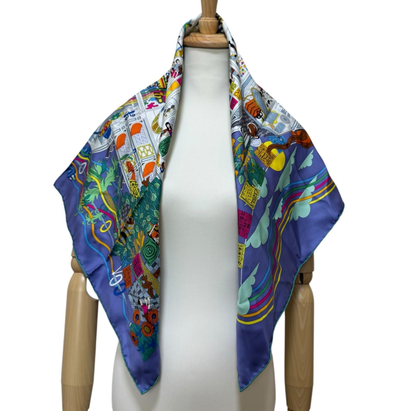 Hermes Carre 90 Maison de Scarf Silk — view 3