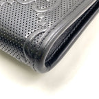 Gucci GG Embossed Mini Bag Leather Black Silver — view 7