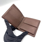 Louis Vuitton Portefeuille Marco Damier Ebene Brown Bifold Wallet — view 3