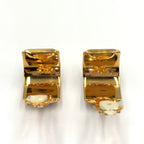 Hermes Enamel Gold Red Earrings — view 4