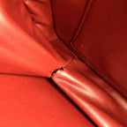 Celine Vintage Leather Bordeaux Shoulder Bag Gold — view 5