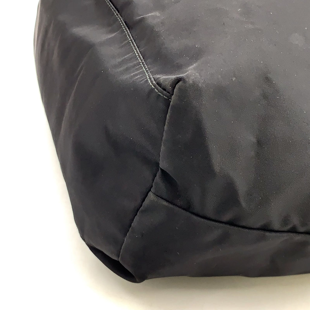 Prada Leather Nylon Black Tote Silver — view 8
