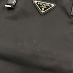 Prada Leather Nylon Black Tote Silver — view 7