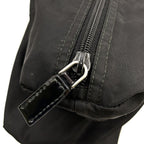 Prada Leather Nylon Black Tote Silver — view 6