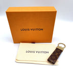 Louis Vuitton Monogram Porte Cles Dragonne Brown Charm Gold — view 8