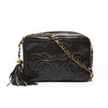 Chanel Shoulder Bag Lambskin Triple Coco Fringe
