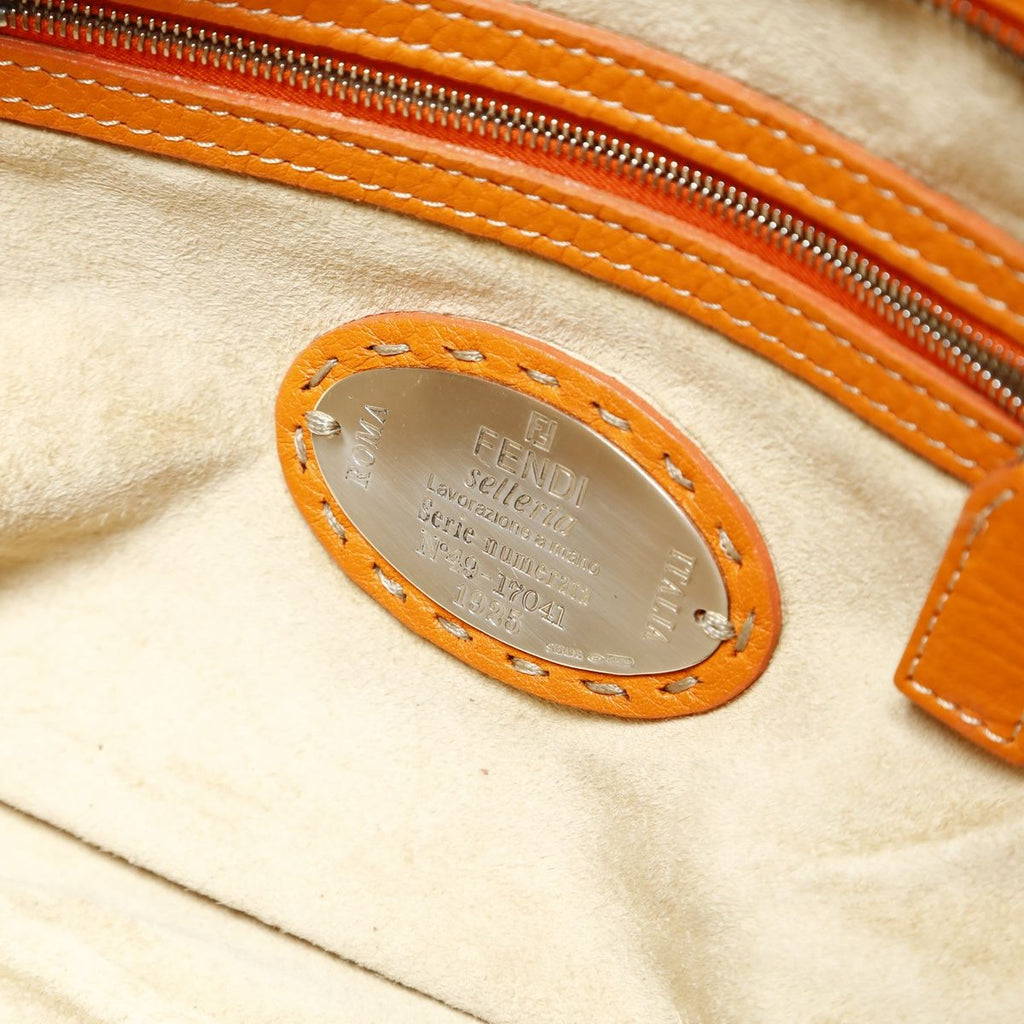 Fendi Handbag Leather Selleria — view 9