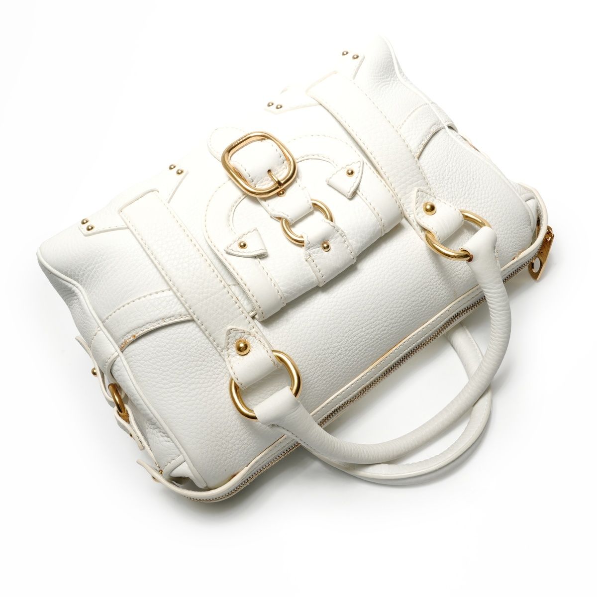 Celine Handbag Buckle Boston Leather — view 8