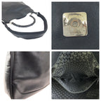 Gucci Bamboo Black Silver Leather 001 2-Way Shoulder Bag — view 6