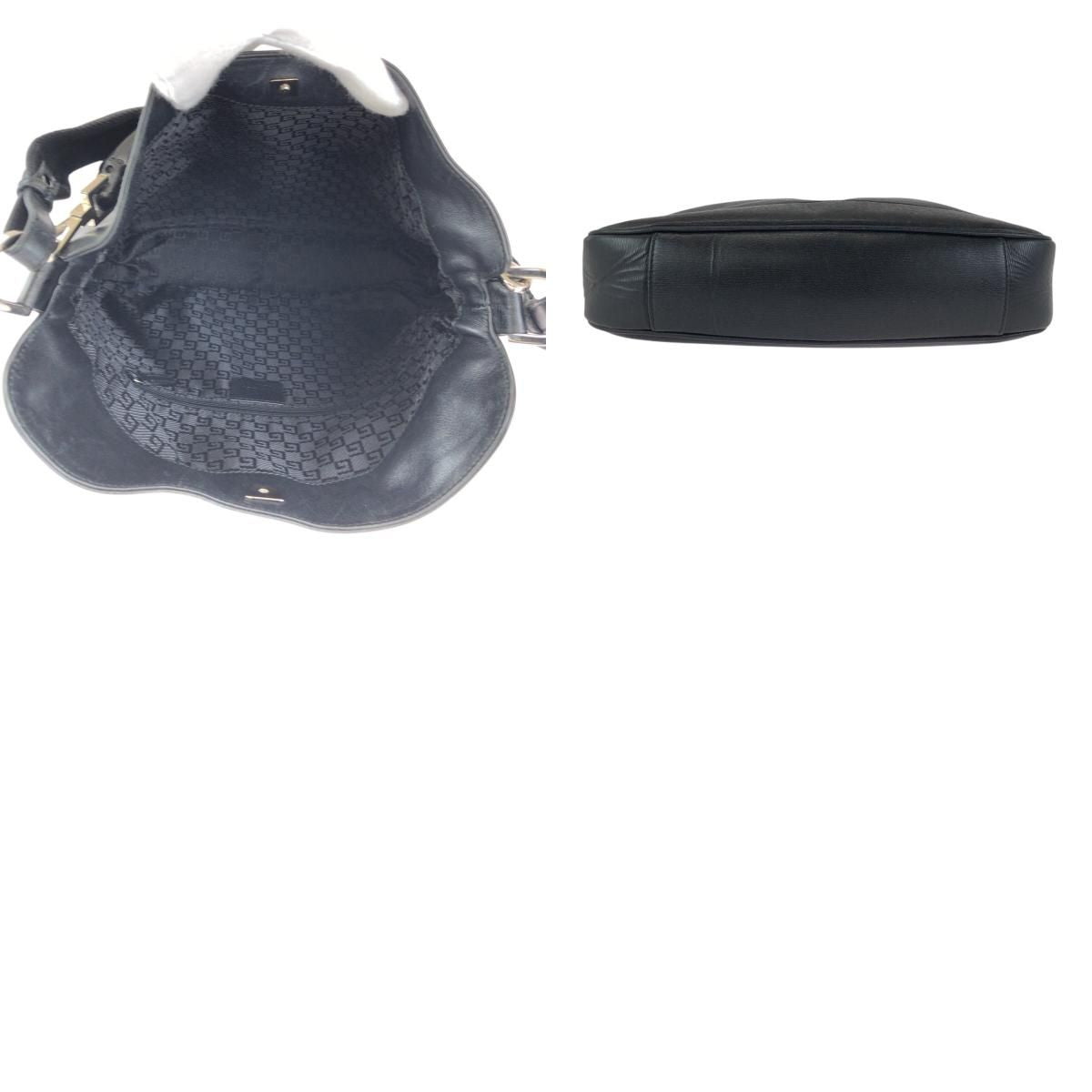 Gucci Bamboo Black Silver Leather 001 2-Way Shoulder Bag — view 9