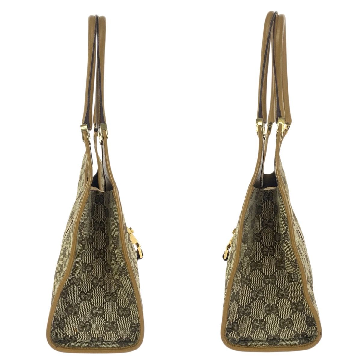 Gucci Jackie Beige Light Brown Gold 002 Shoulder Bag — view 8