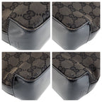 Gucci Black GG Canvas Plastic 001 Hobo Shoulder Bag — view 4
