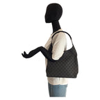 Gucci Black GG Canvas Plastic 001 Hobo Shoulder Bag — view 7