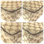 Gucci Beige Brown GG Canvas Leather Shoulder Bag — view 3