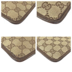 Gucci Beige Brown Silver GG Canvas Leather Shoulder Bag Pochette — view 3