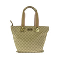 Gucci Sherry Line Beige Pink Gold GG Canvas Tote Shoulder Bag