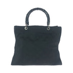 Gucci Bamboo Black Silver Nylon 002 Tote