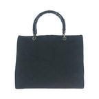 Gucci Bamboo Black Silver Nylon 002 Tote — view 2