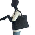 Gucci Bamboo Black Silver Nylon 002 Tote — view 7