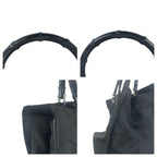 Gucci Bamboo Black Silver Nylon 002 Tote — view 5