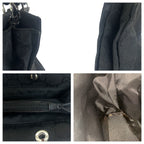 Gucci Bamboo Black Silver Nylon 002 Tote — view 6