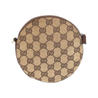 Gucci Brown Beige Gold GG Canvas Shoulder Bag Pochette — view 2