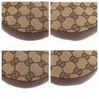 Gucci Brown Beige Gold GG Canvas Shoulder Bag Pochette — view 3
