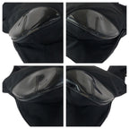 Prada Tessuto Black Silver Nylon Shoulder Bag — view 3