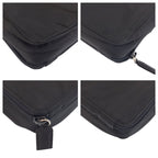 Prada Tessuto Black Silver Nylon Shoulder Bag Pochette — view 3