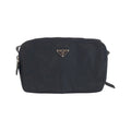 Prada Tessuto Black Silver Nylon Shoulder Bag Pochette