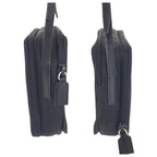 Prada Tessuto Black Silver Nylon Shoulder Bag Pochette — view 8