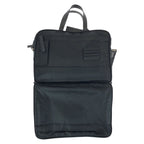 Prada Tessuto Saffiano 2-Way Black Silver Nylon Leather Business Bag — view 6