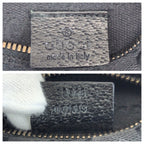 Gucci Black Silver GG Canvas Leather Belt Bag — view 4