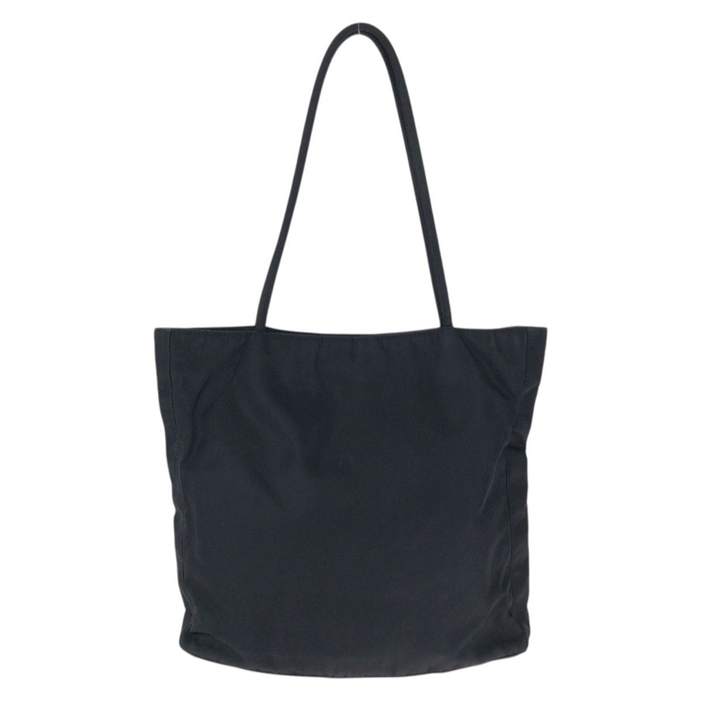 Prada Tessuto Black Silver Nylon Shoulder Bag — view 2