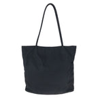 Prada Tessuto Black Silver Nylon Shoulder Bag — view 2