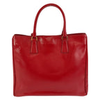 Prada Saffiano Red Gold Leather Tote — view 2