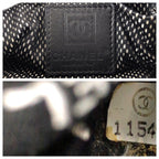 Chanel Sports Line CC Logo Black Silver Shoulder Bag Pochette — view 4