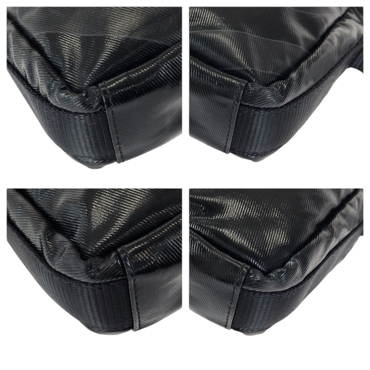 Chanel Sports Line CC Logo Black Silver Shoulder Bag Pochette — view 3