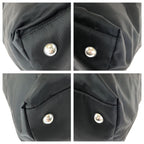Prada Tessuto 2-Way Black Silver Nylon Leather Shoulder Bag — view 3