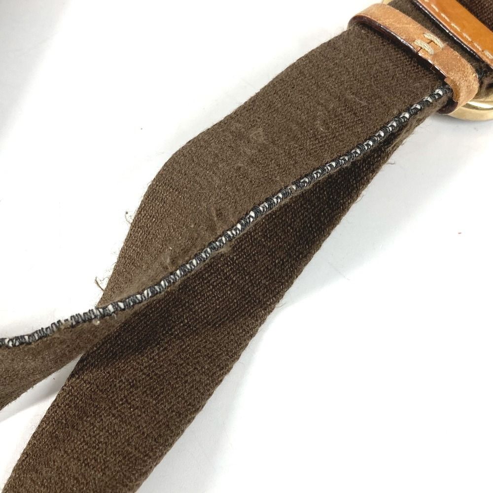 Celine Shoulder Bag Macadam Logo Leather Brown — view 6