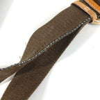 Celine Shoulder Bag Macadam Logo Leather Brown — view 6